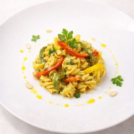 Elegant Rotini with bell peppers